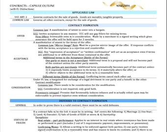 Contracts Outline