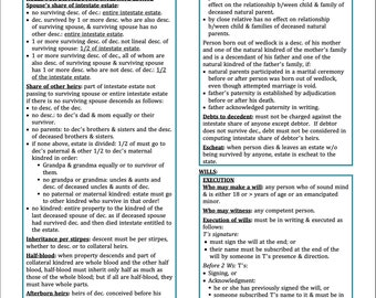 Florida Wills Outline