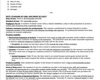 Torts Outline