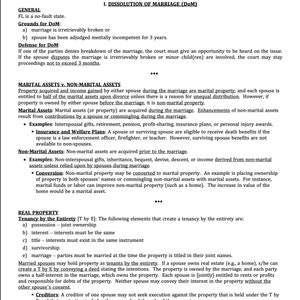 Family Law Outline