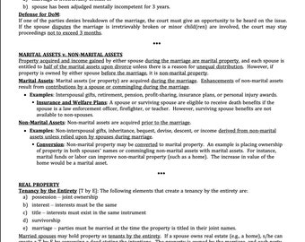 Family Law Outline