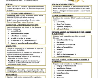 Florida Multiple Choice Outlines