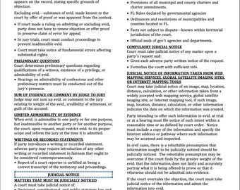 Florida Evidence Outline