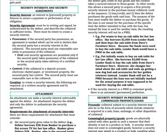 Secured Transactions Outline