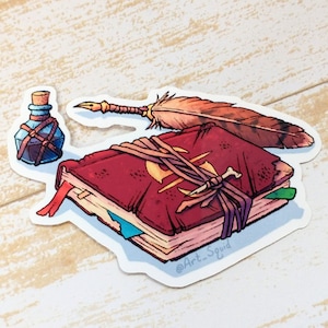 Wizard's Spellbook - DnD Journal - Sticker Dungeons and Dragons