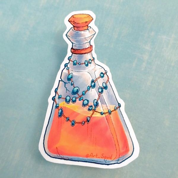 Bejeweled Potion of Indeterminate Effect - DnD Potion Sticker - Dungeons and Dragons Sticker