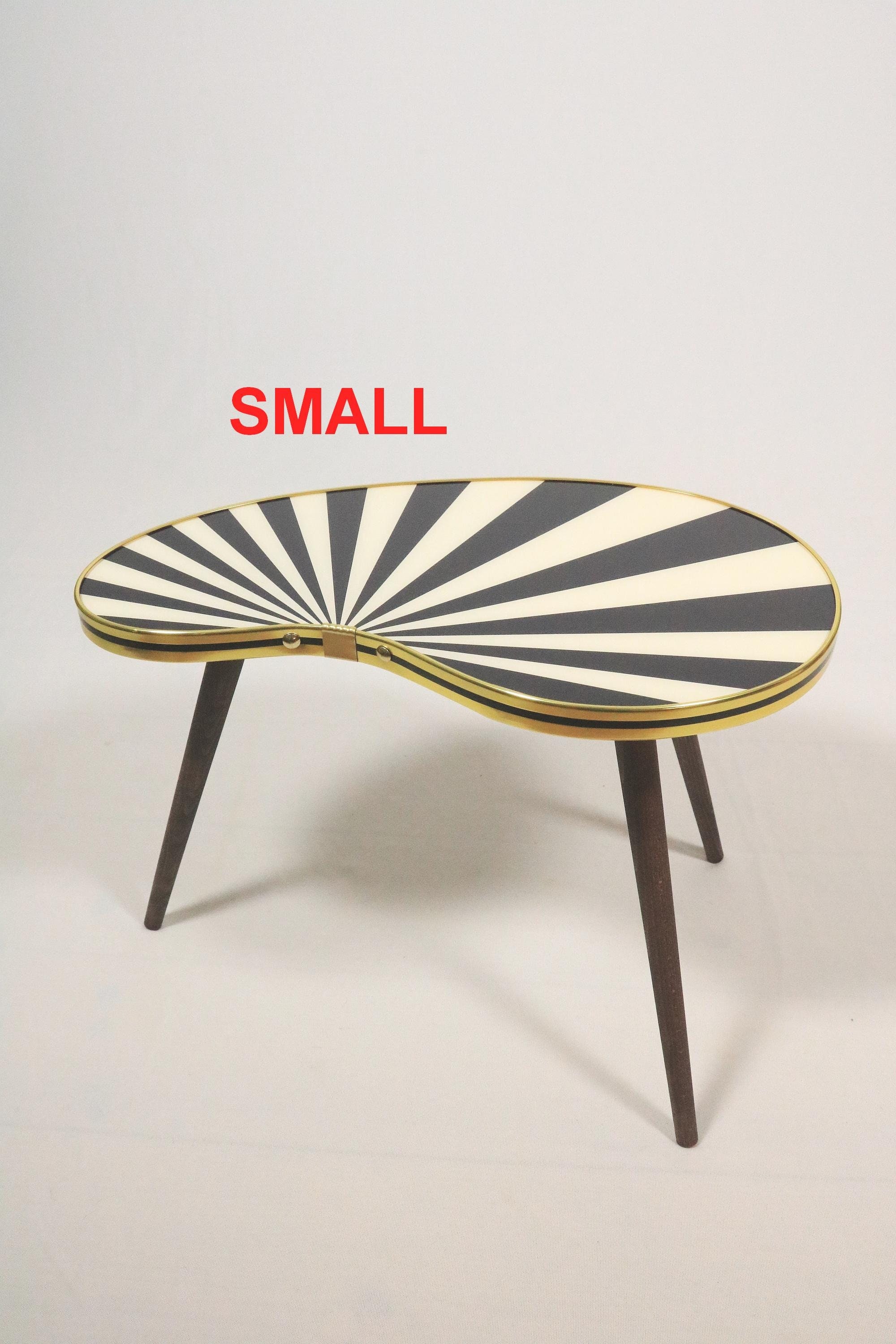 Kidney Shaped Table, Small, Side Table, Flower Table