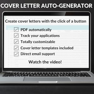 Cover Letter Template and Auto-Generator