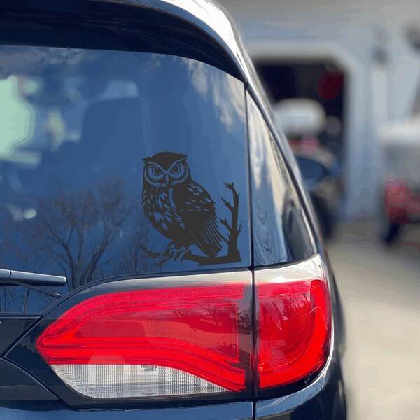 Owl Car Decal Etsy