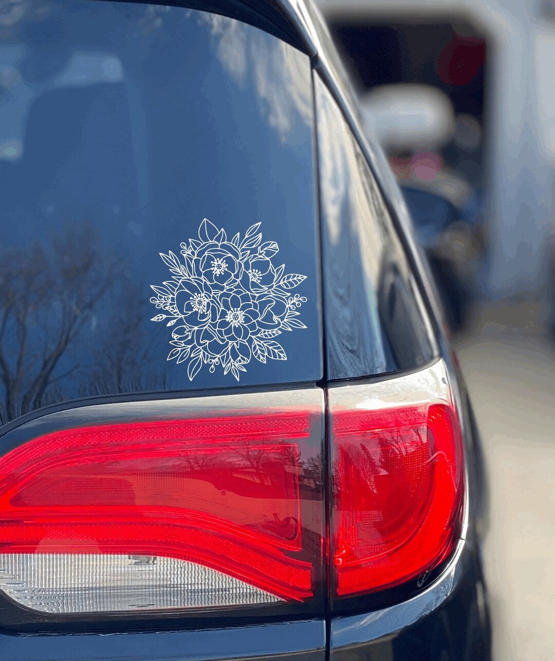 Floral Bundle Decal, Car Sticker, Flower Bouquet Decal, Flower Bouquet Sticker, Gifts for Her