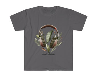 Botanisches Kopfhörer T-Shirt: Wunderliches Natur Design