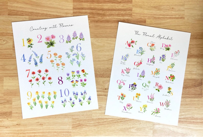 Floral Nursery Decor, Baby Girl Nursery Decor, Letters and Numbers