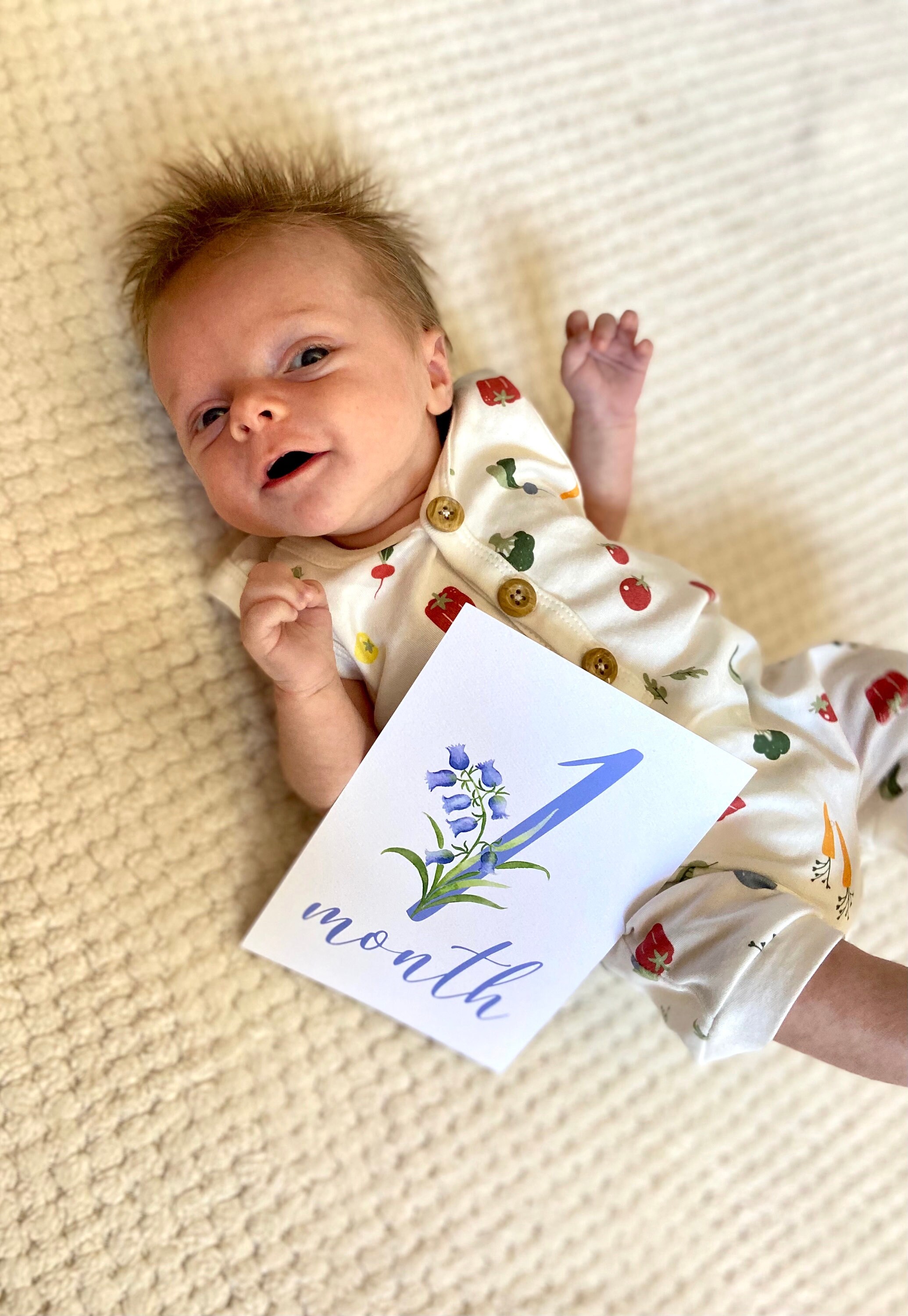 Baby Girl Milestone Cards, Watercolor Baby Month Cards, Floral ...
