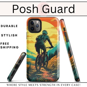Ultimate Protection for Mountain Biking Adventures: Mountain Biking iPhone Case Protector, FREE SHIPPING, Gifts for Bike Lovers, Phone Case
