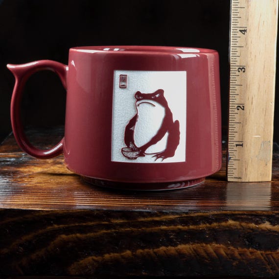 Carved Ceramic Mug: 19oz Stackable Coffee Cup With Thumb Rest - Etsy