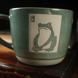 Unimpressed Frog Ceramic Mug 15oz Matsumoto Hoji - Etsy