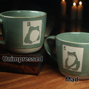 Unimpressed Frog Ceramic Mug 15oz Matsumoto Hoji - Etsy