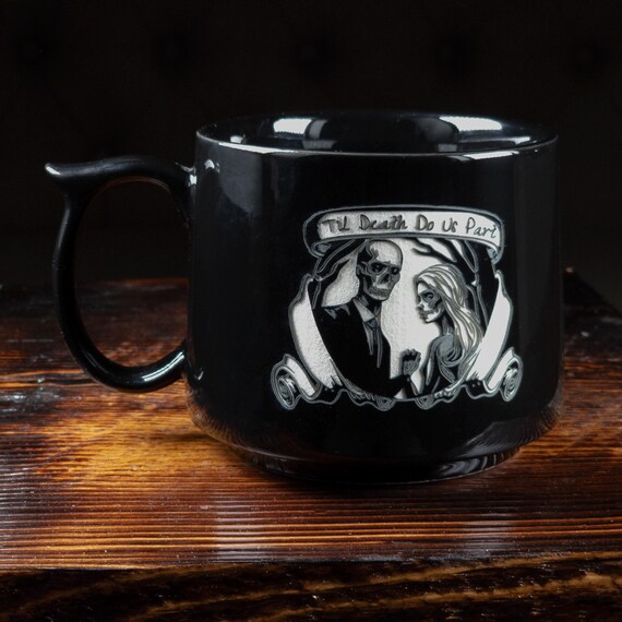 Carved Ceramic Mug: 19oz Stackable Coffee Cup With Thumb Rest - Etsy