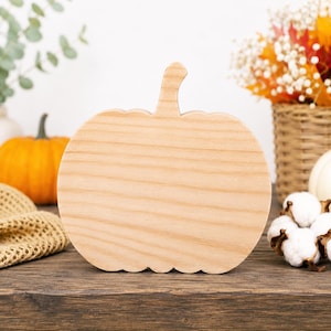 Wooden pumpkin, unfinished craft blank, wood sign shape, Woodworking, Home decor, Craft autumn, fall decor, decoupage blank, craft supplies
