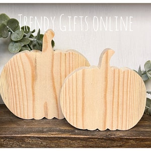 Wooden pumpkin unfinished craft blank/wood sign shape/Woodworking/Home decor /Craft autumn/fall decor/decoupage blank