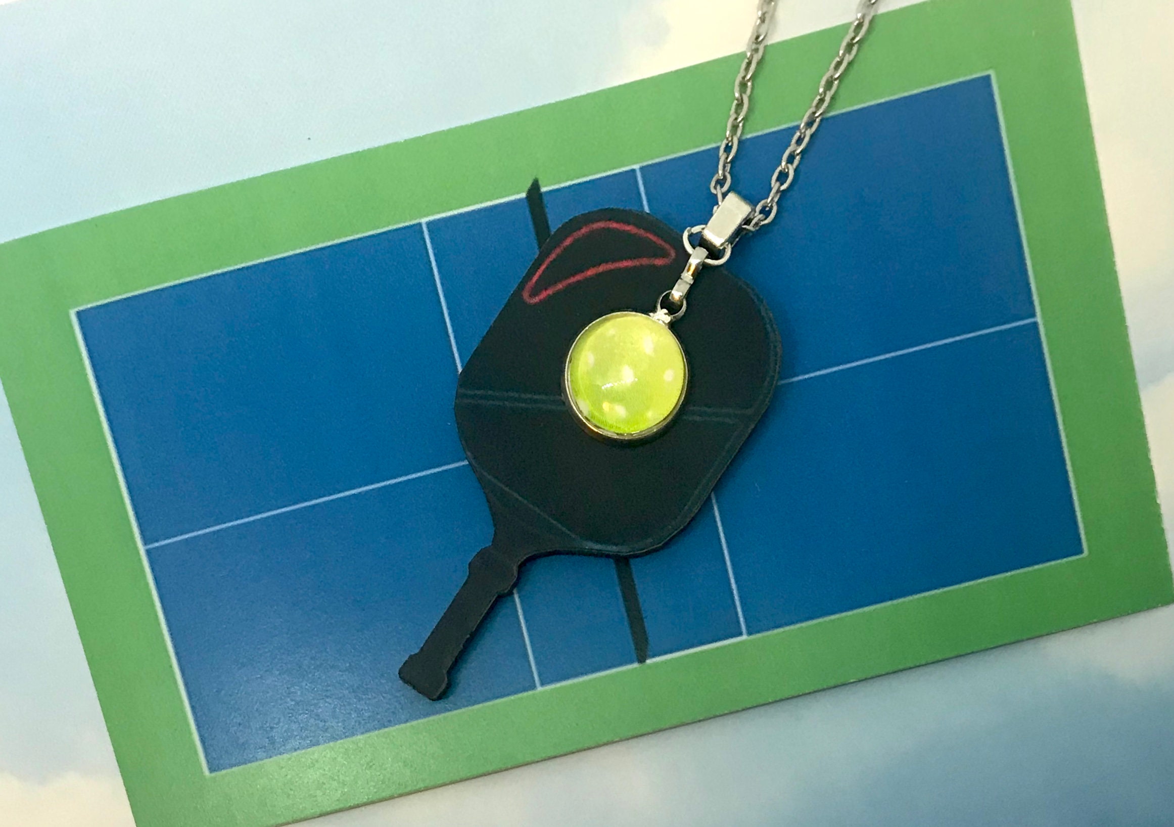 Pickleball Jewelry Pickleball Pendants Pickleball Earrings Etsy