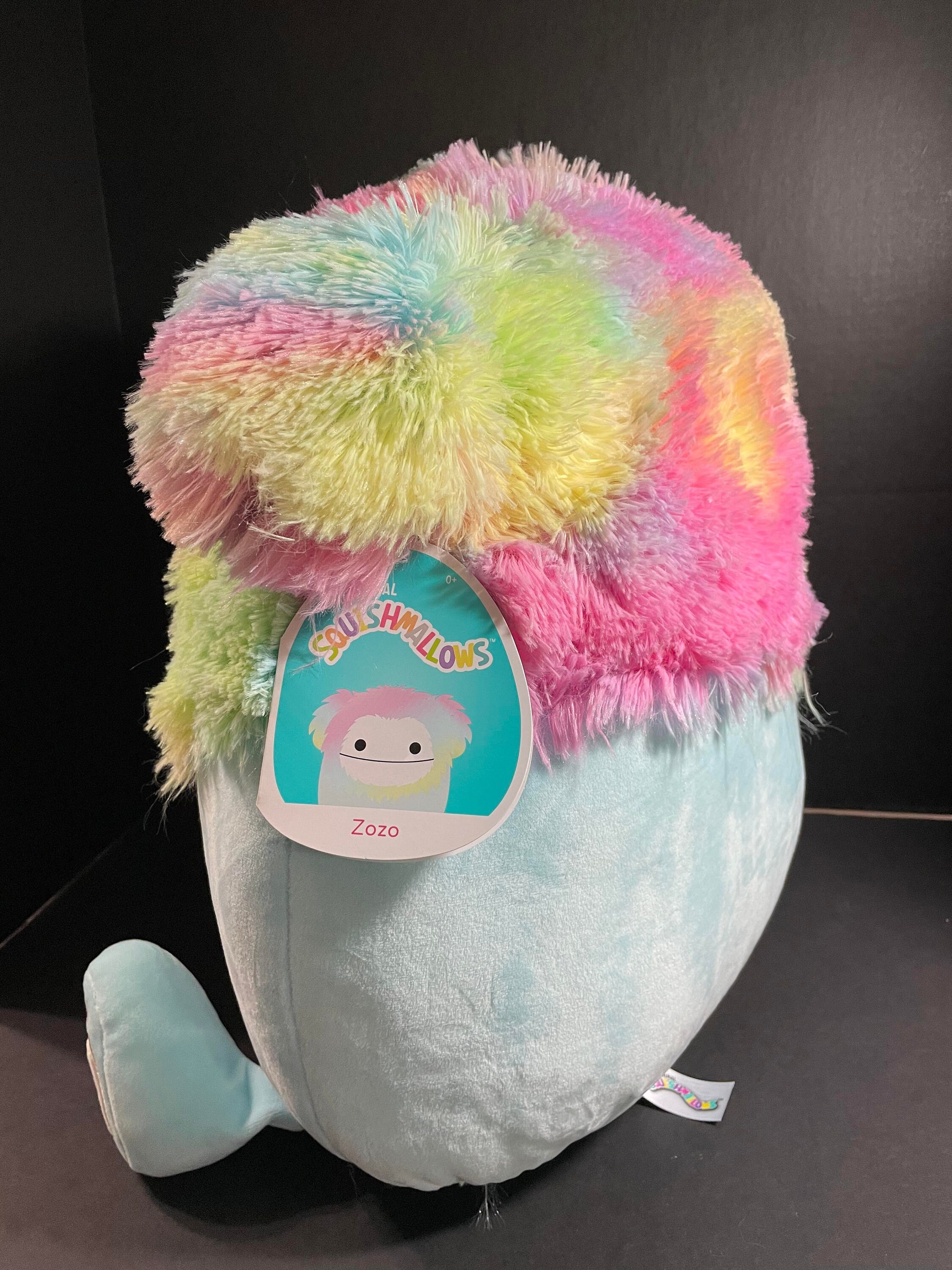 Squishmallow ZOZO the 16 Rainbow Bigfoot NWT Etsy