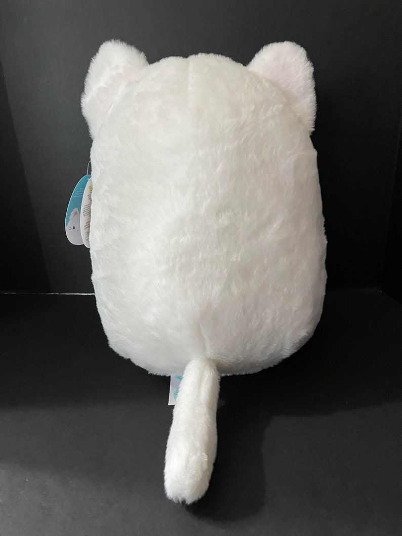 Squishmallow Kelsey the White Furry Cat 12 Cracker | Etsy UK