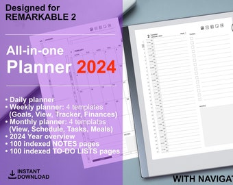 All-in-One Planner 2024 for reMarkable 2