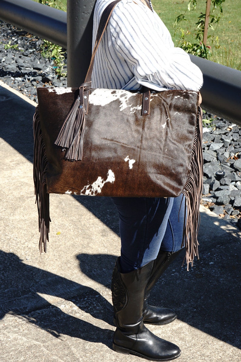Bonanza Leathers Women's Cowhide Leather Large Shoulder Etsy