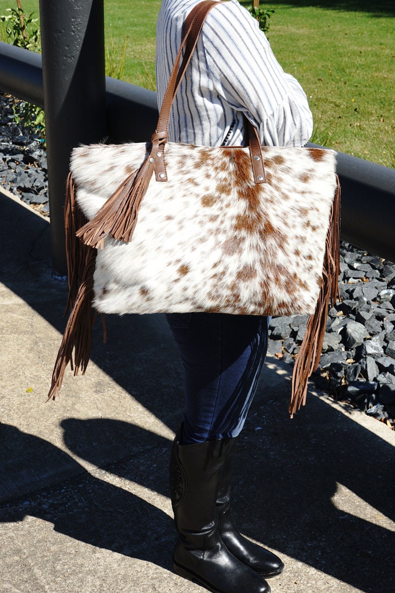 Bonanza Leathers Women's Cowhide Leather Large Shoulder Etsy