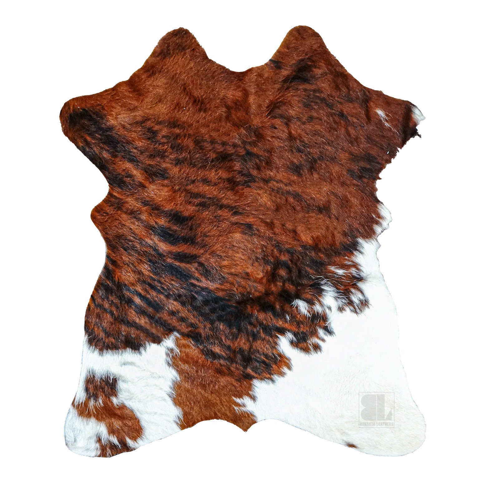Bonanza Leathers Genuine Mini Cowhide Tricolor Hair on Rug Etsy