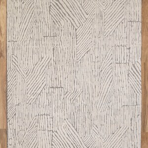 8x10 Grey Ivory Plush Modern Moroccan Style Hand-knotted Wool Rug, Free ...