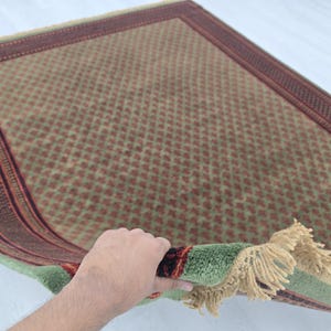 8x10 Green Baluch Senneh Hand Knotted Soft Silky Feel Wool Rug
