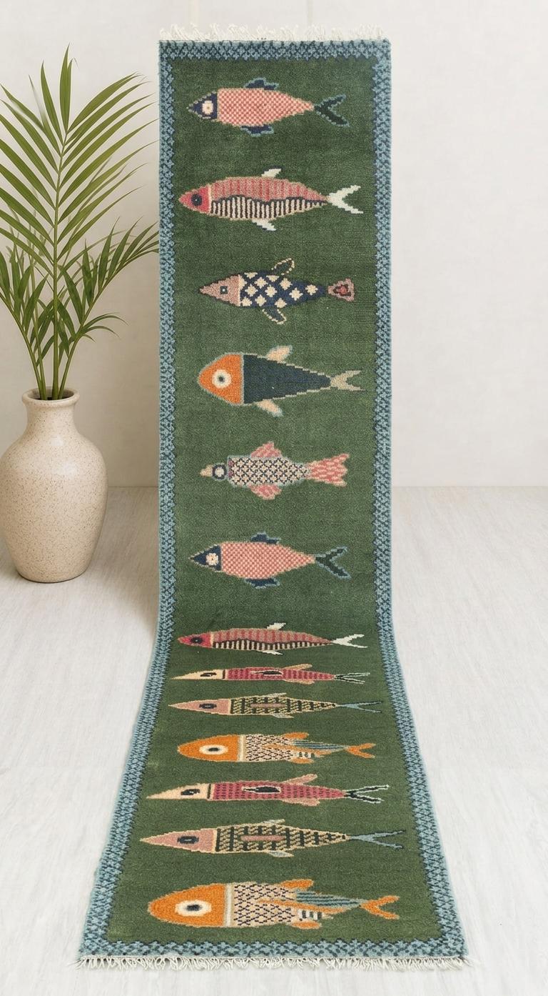 魚のデザインラグ - Etsy 日本