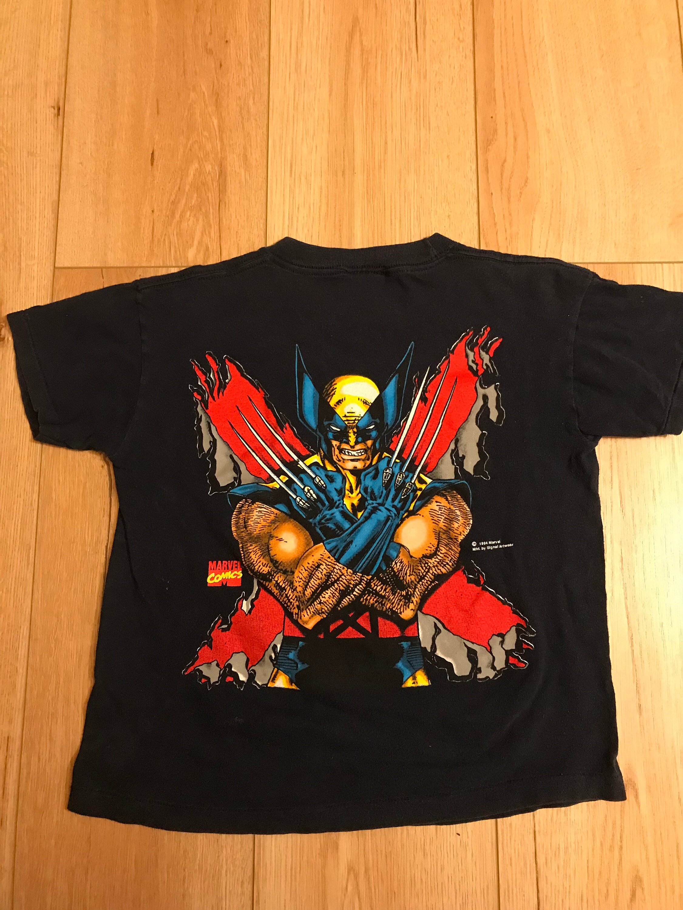 Vintage 1994 Marvel Youth Graphic Tee Big Print Wolverine X-men 