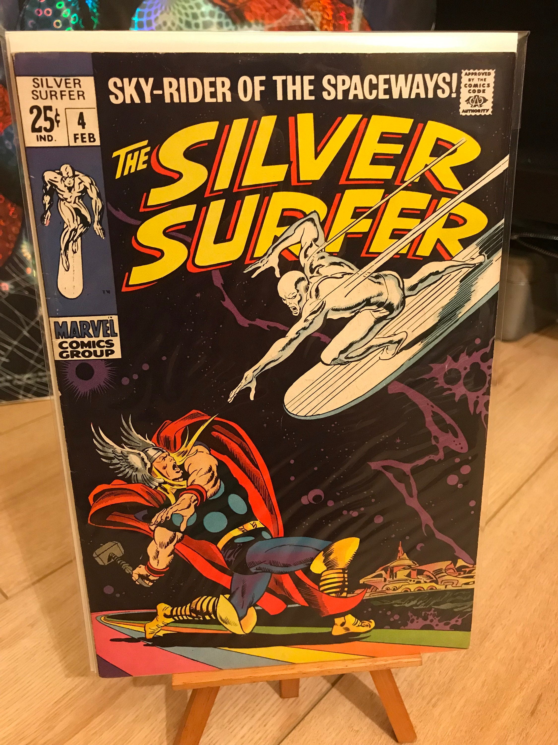 Silver Surfer #4 Marvel 1969 Jack Kirby Stan Lee Thor High