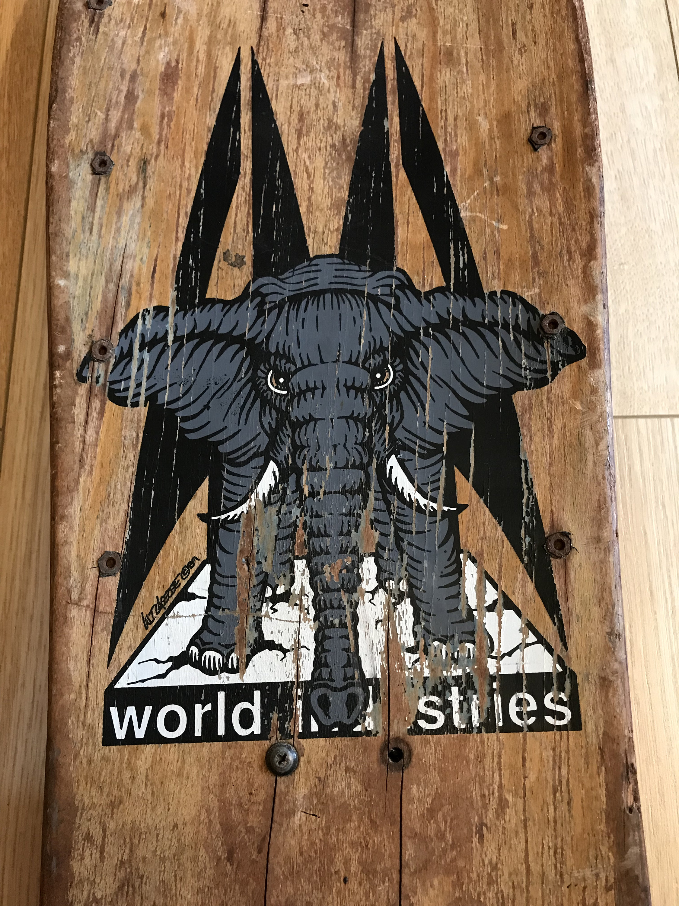 90s デッドスト ワールドインダストリーズ ヴィンテ 80s90s WORLD Old School World Industries Skateboard - Etsy
