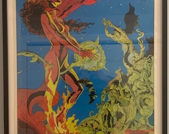 1987 Original Scarlet Witch Poster P. Craig Russell 33 1/2 X 22 Mint Condition