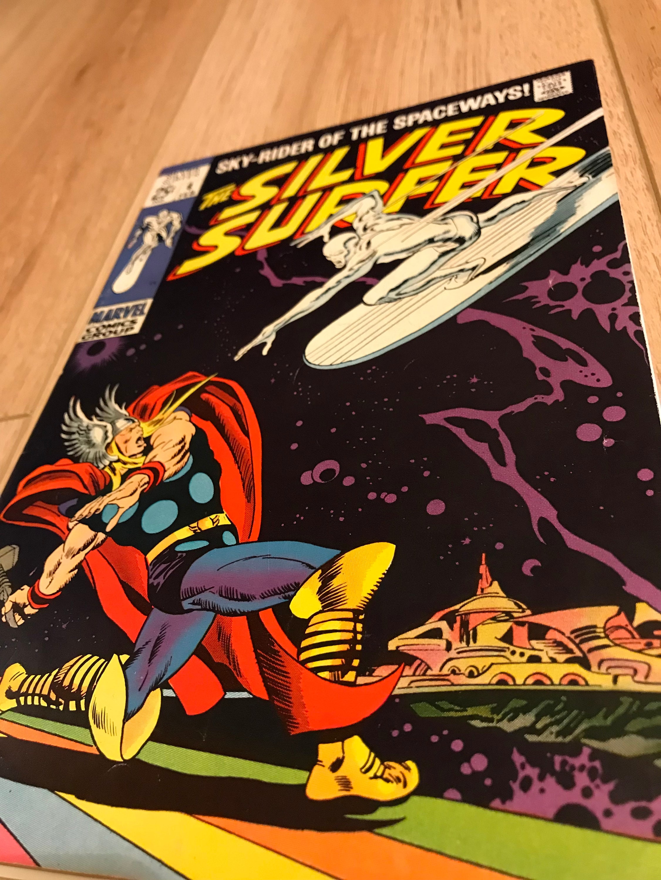 Silver Surfer #4 Marvel 1969 Jack Kirby Stan Lee Thor High