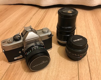 Vintage Minolta SR-7 PLUS extra lenses!