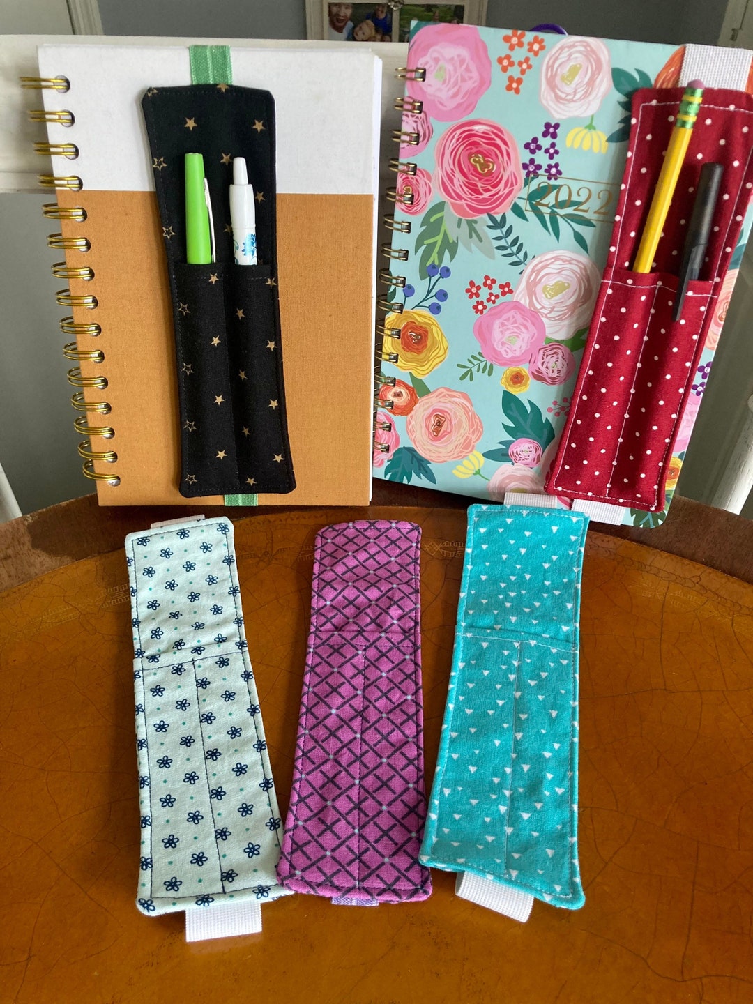 Pen Holder for Book Pen Sleeve for Journal, Planner, Notebook Journal