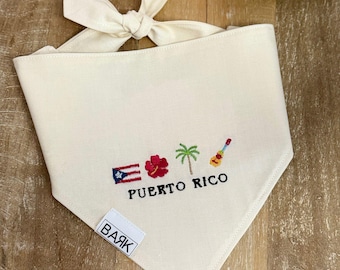 Dog Bandana Puerto Rico Unique Style Pet Dog Cat PR Accessories