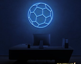 Football Soccer Ball LED Neon Sign