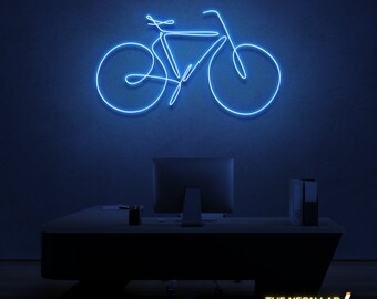 Bicycle LED Neon Sign, Cyclist Home Decor