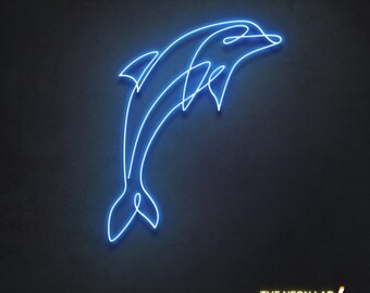 Dolphin LED Neon Sign, Kids Room Decor