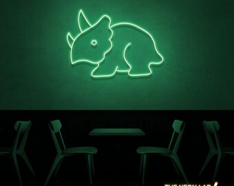 Stegosaurus LED Neon Sign | Kids Night Light