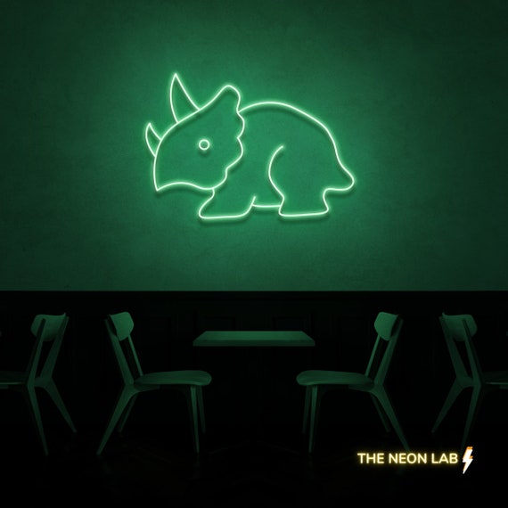 Stegosaurus LED Neon Sign | Kids Night Light