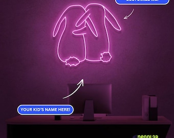 Custom Animal Neon Sign, Dimmable LED Light, Kids Room Decor