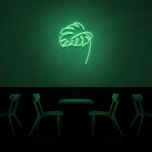 Leaf Nature Neon Sign for kids room, bar, restaurant, office Living Room Interior Design light