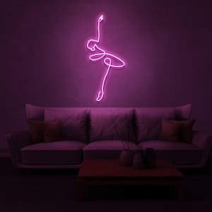 Ballet Neon Sign, Dance Neon Light, Dancer Acrylic Neon, Dancing LED Sign, Ballerina Neon Sign, Ballet Sign, Ballet Studio Sign